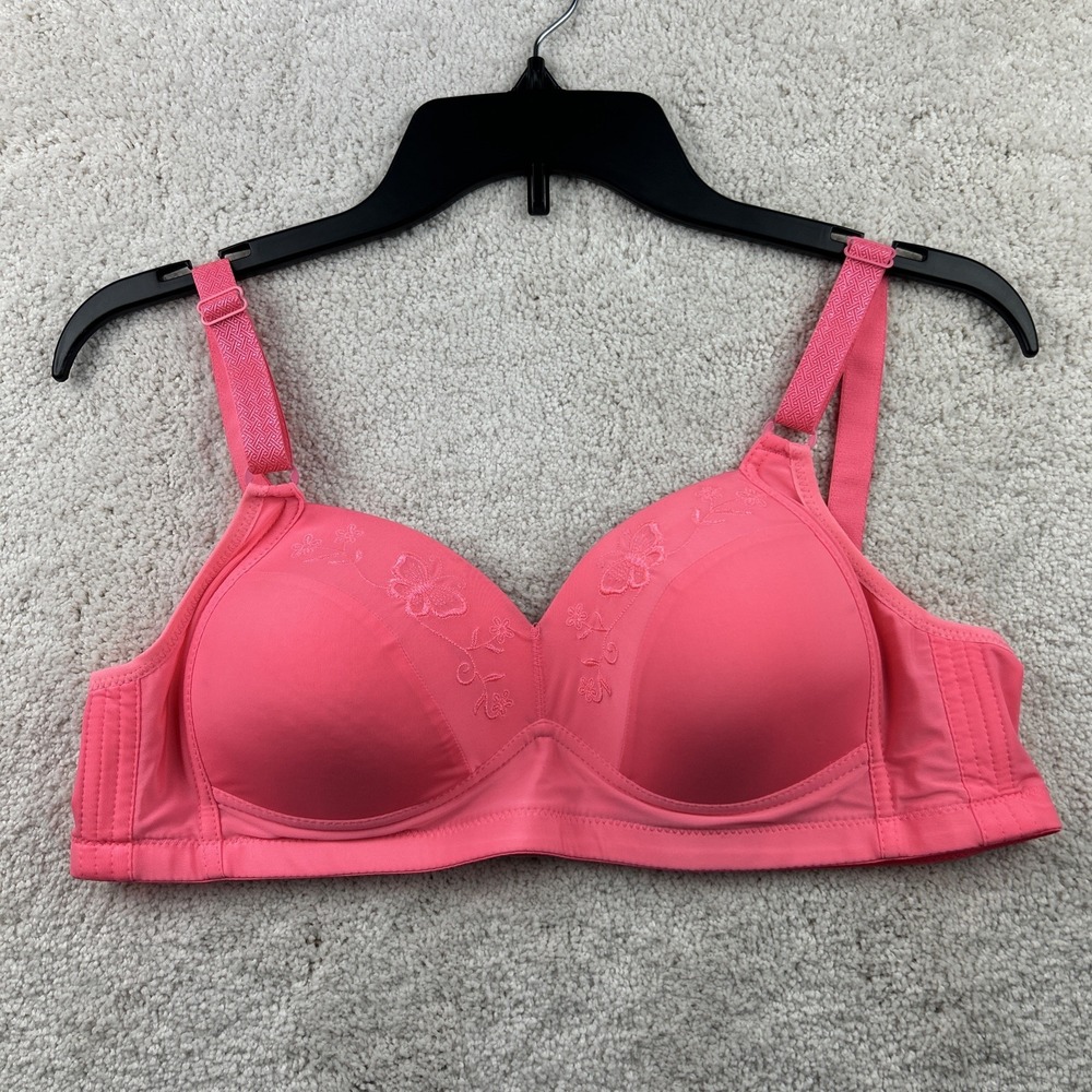 Rose Intimate Coral Bra Padded Women's Size 38B Mod 8019 Sexy Racy Daring Flirty